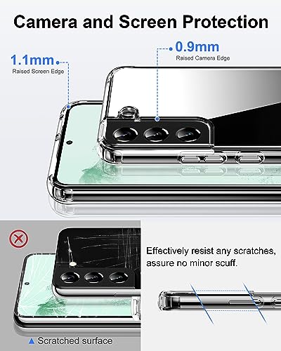HOOMIL Case for Samsung Galaxy S22 (ONLY, Not Fit Plus, Ultra), Non-Yellowing, Drop Protection, Anti-Scratch Transparent Hard Back Phone Cover - Dark Purple - color: Dark Purple, size: Samsung Galaxy S22