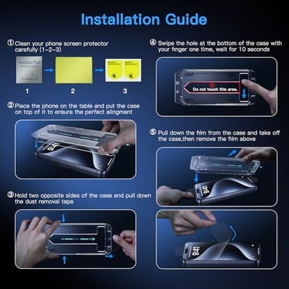 Uyiton Anti-Blue Light for iPhone 15 Screen Protector - size: iPhone 15 - 6.1 inch