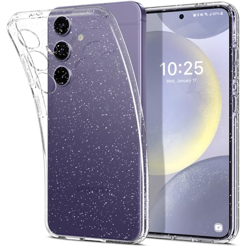 Spigen Liquid Crystal Glitter Designed for Galaxy S24 Case (2024) [Military-Grade Protection] - Crystal Quartz - color: Crystal Quartz, size: 6.2in (Galaxy S24)