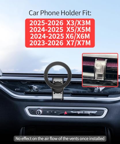 Car Phone Holder for 2025-2026 BMW X3/X3M,2024-2025 X5/X5M/X6,2023-2026 X7 - size: for 2025-2026 X3/ 2024-2025 X5/X6 /2023-2026 X7