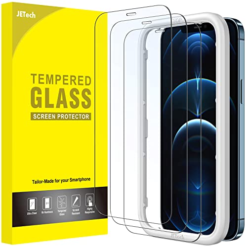 JETech Full-Coverage Screen Protector for iPhone 12 Pro Max, 3-Pack - size: iPhone 12 Pro Max