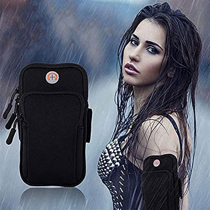 Phone Holder for Running Armband iPhone 17 16 16e 15 14 13 12 11 Pro Max Xs Xr X Plus Air Mini Pouch,Samsung Galaxy S26 S25 S24 S23 S22 Ultra Note,Black Cell Phone Arm Bands Sleeve Sports Gym - color: 2-Black