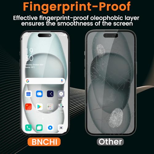 2 Pack 4 Way 360° Privacy Screen Protector for iPhone 16 Plus/ 15 Plus 6.7-Inch, Horizontal and Vertical All Around Anti-Spy 9H Tempered Glass Film, Scratch Resistant, Zero Bubbles - size: iPhone 16 Plus/iPhone 15 Plus