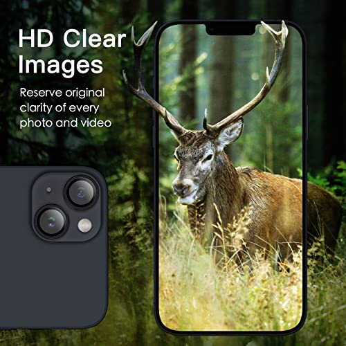 JETech Camera Lens Protector for iPhone 14/14 Plus, Midnight, 1 Set - color: Midnight