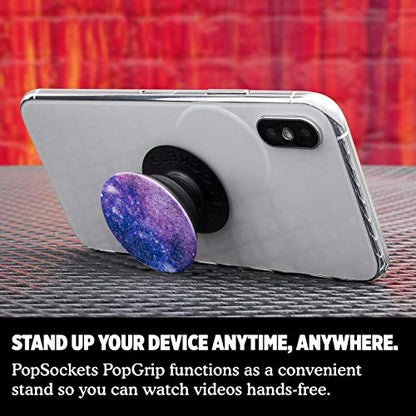 PopSockets: PopGrip with Swappable Top for Phones & Tablets - Glitter Nebula - color: Nebula