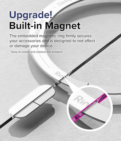Ringke for iPhone 15 Pro Max Case [Fusion Magnetic Matte Clear] | Compatible with MagSafe, Oil & Dirt Resistant, Anti-Fingerprint Technology Prevents Oily Smudges, Feels Velvety Soft - size: iPhone 15 Pro Max