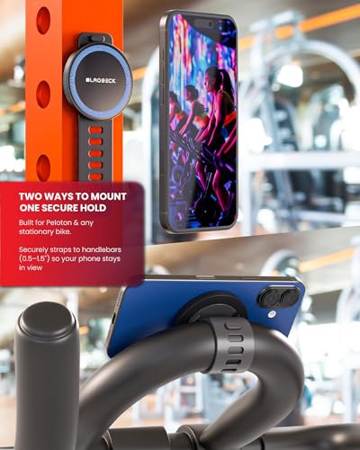 Magnetic Bike Phone Mount for MagSafe, Stroller Holder, Fits Peloton