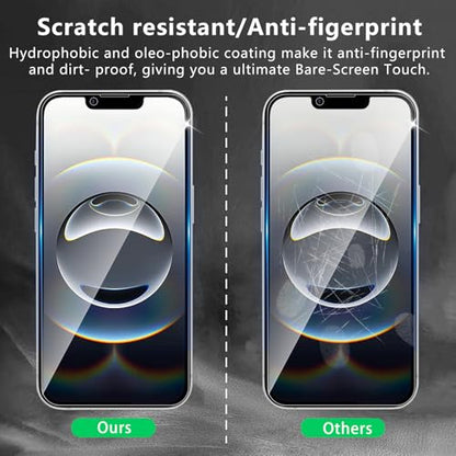 3 Pack Screen Protector Designed for iPhone 16e / 17e with 3 Pack Tempered Glass Camera Lens Protector,Ultra HD Clear,9H Hardness,Easy Install - Case Friendly,Scratch Resistant - color: iPhone 16e / 17e 33