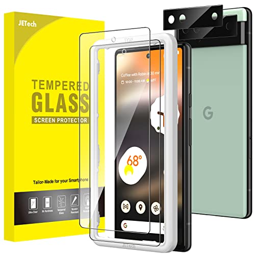 JETech Screen Protector for Google Pixel 6a, 2+2 Pack - size: Pixel 6a