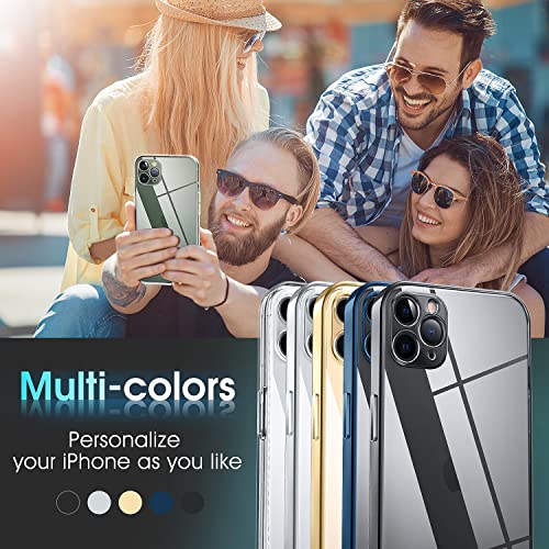 Supdeal Crystal Clear Case for iPhone 11 Pro, [Not Yellowing] [Camera Protection] [Military Grade Drop Tested] Transparent Shockproof Protective Soft Silicone Slim Cover, 5.8 inch, Transparent - color: Transparent, size: iPhone 11 Pro