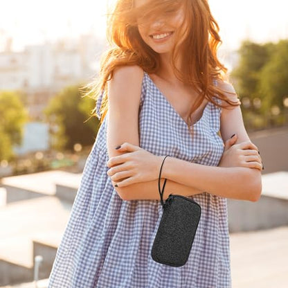 kwmobile Universal Phone Pouch Size L - 6.5" - Neoprene Smartphone Pouch with Zip - Water-Repellent Mobile Phone Case - Sleeve in Anthracite/White - color: anthracite / white, size: L - 6.5"