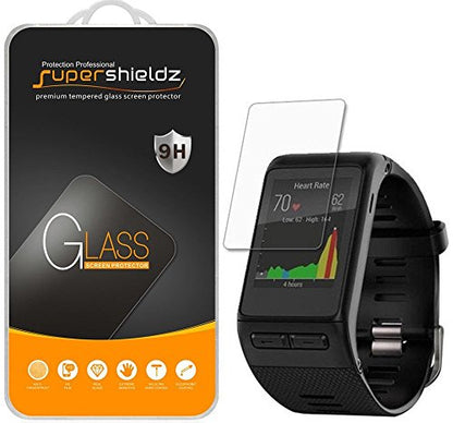Supershieldz (3 Pack) Designed for Garmin (Vivoactive HR) Tempered Glass Screen Protector, Anti Scratch, Bubble Free