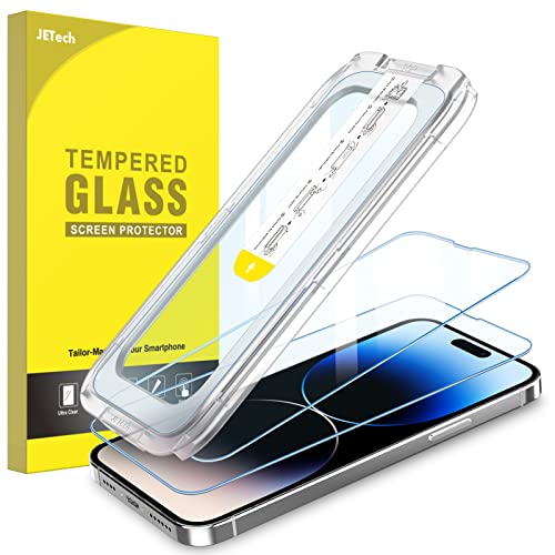 JETech One Touch Screen Protector for iPhone 14 Pro Max, 2-Pack - size: iPhone 14 Pro Max
