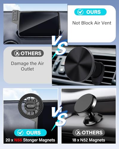 SKYLOTEC Magnetic Phone Holder for Chevy Malibu 2016-2025/Equinox 2018-2024 - color: Magnetic, size: 2016-2025 Chevy Malibu/2018-2024 Equinox | 8-Inch