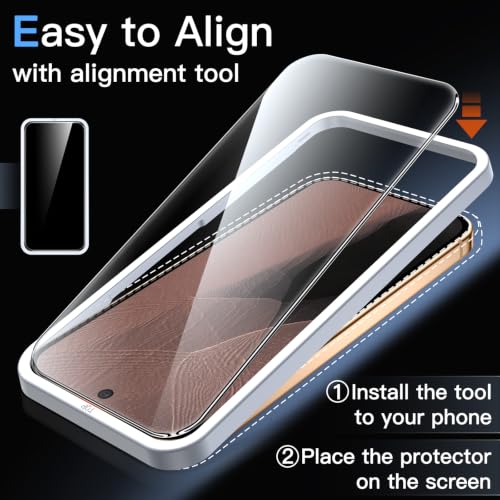 JETech Screen Protector with Lens Protector for Google Pixel 11 Pro XL - size: Pixel 11 Pro XL