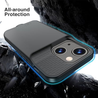 GIN FOXI Battery Case for iPhone 15 Pro/15, Rechargeable Case 15W Fast Charging Charger Real 7000mAh Ultra-Slim Anti-Fall Protection Extended Charger for iPhone 15 &15 Pro Black - size: 15/15 Pro