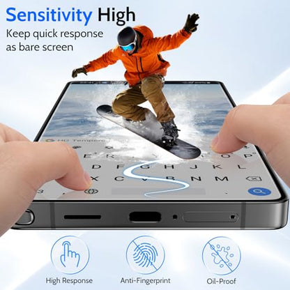 Fotbor [Ultra-Shield 26° True Privacy Screen Protector for Samsung Galaxy S25 Ultra (2-Pack), Ultrasonic Fingerprint Compatible, 9H+ Elite Matte AG Etched Glass, [Installation Master Kit] - size: Samsung Galaxy S25 Ultra-6.9 inch
