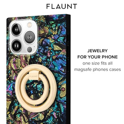 Flaunt MagSafe Phone Ring Holder and Stand - Magnetic Phone Grip - Gold - color: Gold