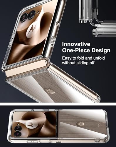 Cresee Case for Motorola Razr Ultra 2025/2026 - Crystal Clear Hard Back + Soft TPU Bumper Shockproof Cover Phone Case for Moto Razr Ultra 2025/2026 - Transparent - color: Transparent