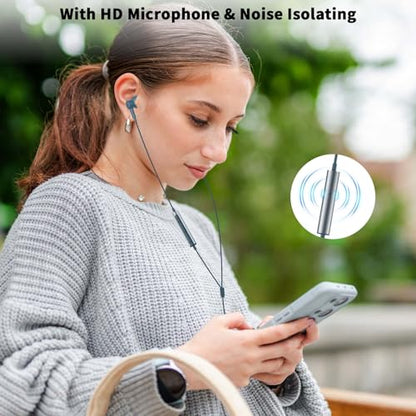 USB C Earbuds Wired Headphones for iPhone 18 Pro Max 17 16 17e,Blue - color: Blue