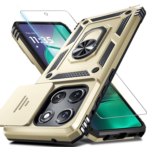 for Moto G Stylus 5G 2026/2025 Case Built in Slide Camera Cover - color: Gold, size: Moto G Stylus 5G 2026/2025