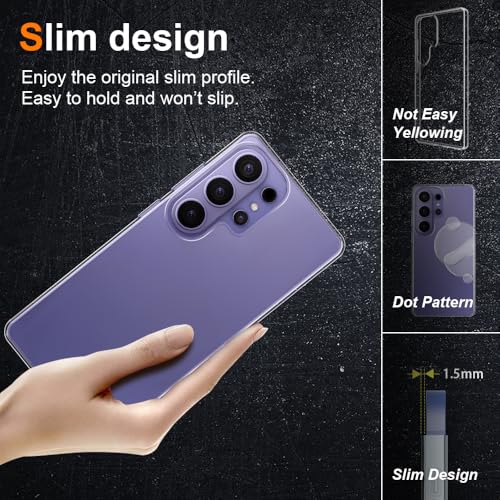 Silicone Clear for Samsung Galaxy S26 Ultra Case. Soft Slim-Fit Transparent TPU Silicone Samsung Galaxy S26 Ultra Phone Case Cover. Ultra-Thin Design with a Comfortable Grip, Shockproof Protection. - size: galaxy s26 ultra case