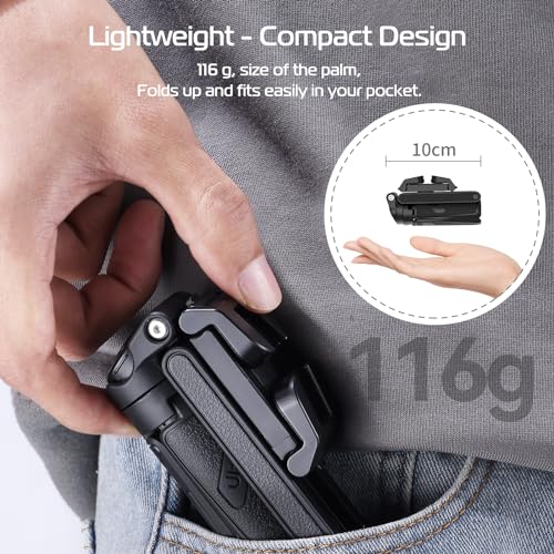 ULANZI JJ02 Selfie Stick Tripod, Portable Pocket Size Phone Tripod Holder - color: Matte
