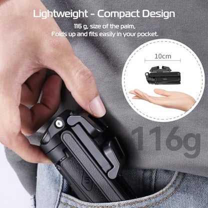 ULANZI JJ02 Selfie Stick Tripod, Portable Pocket Size Phone Tripod Holder - color: Matte