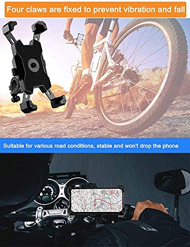 2026 Upgraded Bike Phone Mount, Easy Install and Quick Release Bicycle - Motorcycle Handlebar Phone Mount, Bike Phone Holder for iPhone and More 4.7-6.8 inch Cell Phone - size: Handlebar