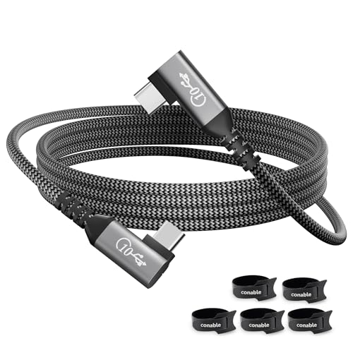 100W USB C to USB C Cable 4 FT, 10Gbps Data Transfer, 4K Video, Braided - size: 4FT