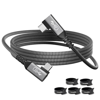 100W USB C to USB C Cable 4 FT, 10Gbps Data Transfer, 4K Video, Braided - size: 4FT
