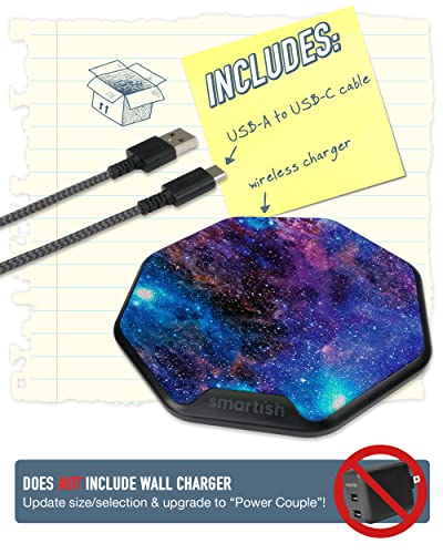 Smartish Fast Wireless Charger - Charge Island - Qi-Certified 15W Universal Charging Pad [Textured & Non-Slip] for iPhone, Samsung Galaxy, AirPods Pro, Qi-Enabled Devices - Chef's Special - color: {Chef's Special}, size: CHARGE ISLAND
