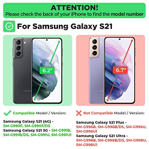 Designed for Samsung Galaxy S21 Case with Belt Clip Holster | Rugged Holster & Protective Phone Case Combo with Anti-Slip Texture - Black - style: Galaxy S21