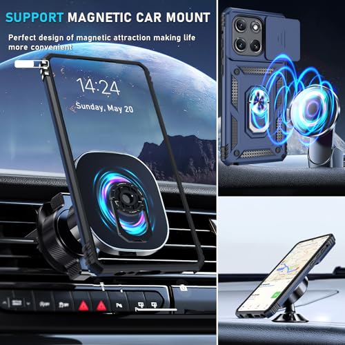for Moto G Stylus 5G 2026/2025 Case Built in Slide Camera Cover - color: Blue, size: Moto G Stylus 5G 2026/2025
