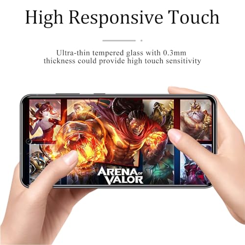 KAREEN Privacy Screen Protector for Samsung Galaxy S21 FE Tempered Glass - color: Black