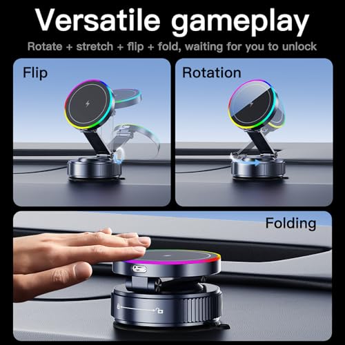 for MagSafe Car Mount Charger,15W Wireless Charge,Phone Holder for Your Car