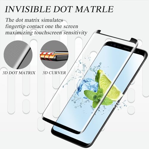 KAREEN 2 Pack Screen Protector for Samsung Galaxy S9 Plus Tempered Glass - size: Galaxy S9 Plus 6.2-inch