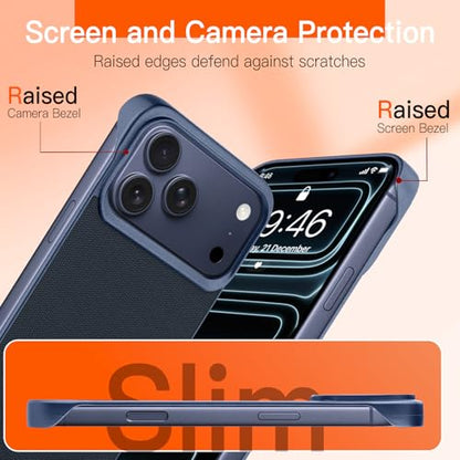 Phone Case Crafted for iPhone 17 Pro,Blue - color: Blue, size: iPhone 17 Pro