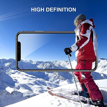 SIBEITU 3+3 Pack Screen Protector + Camera Lens Protector for iPhone 12 | 6.1 Inch HD 9H Hardness Tempered Glass Film, Scratch Resistant, Sensor Protection, Case Friendly, High Response, Bubble Free - size: iPhone 12 6.1"