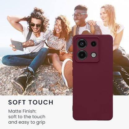 kwmobile Case Compatible with Xiaomi Redmi Note 13 Pro 5G / Poco X6 5G Case - Protective Slim TPU Phone Cover - Soft Matte Finish - Magenta Purple - color: magenta purple, size: Redmi Note 13 Pro 5G / Poco X6 5G