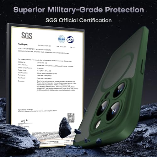 TOCOL for iPhone 13 Pro Case, Compatible with MagSafe, Alpine Green - color: Alpine Green, size: Iphone 13 Pro