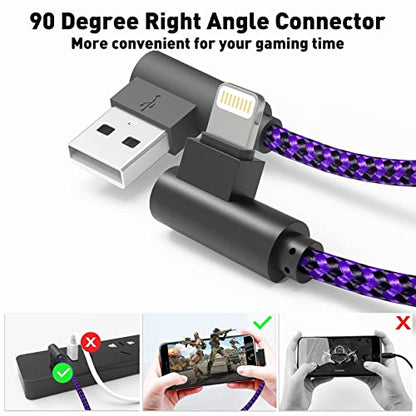 iPhone Charger Cord Lightning Cable 3 Pack iPhone Fast Charging Cable 6FT - size: 6FT