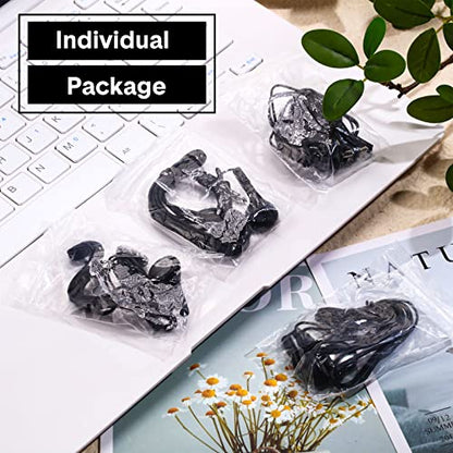 Konohan 150 Packs Earbuds Bulk Earphones 3.5 mm Headphones Wired Ear,Black - color: Black
