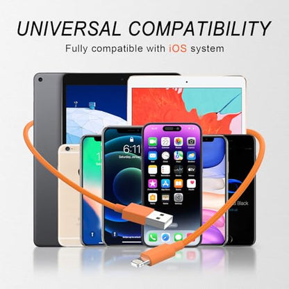 iPhone Charger Lightning Cable [Apple MFi Certified] Long Nylon Braided USB Fast Charging Phone Charger Cord for iPhone 14 Pro/13 mini/13/12/11 Pro MAX/XR/XS/8/7/Plus/6S/SE/iPad