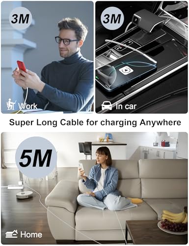 16FT USB C Cable Fast Charging,Extra Long USBC to USBC Cable,White - color: White, size: 16FT/5M