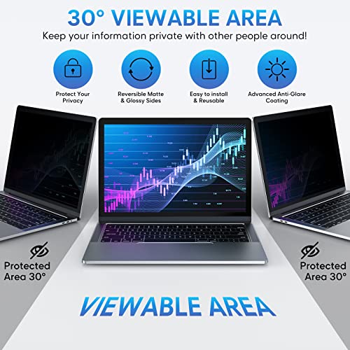Yamaya Laptop Privacy Screen 14 Inch Removable 16:10 Aspect Privacy Filter - size: 14"-16:10