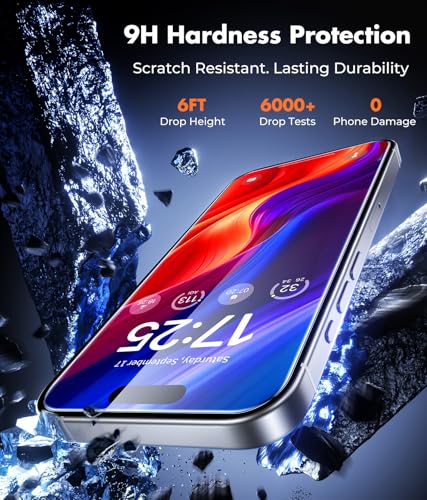 UNBREAKcable 2-Pack Screen Protector for iPhone 16 Tempered Glass - size: iPhone 16