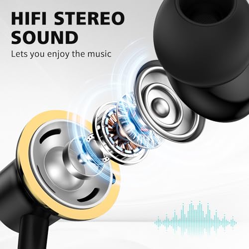 USB C Earbud for iPhone 18 Pro Max Duo 17 Air 16 Plus/iPad Black Gold - color: Black Gold
