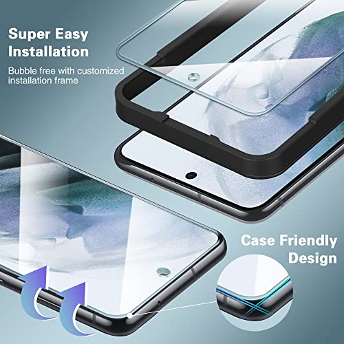 FANGTIAN 3 Pack for Samsung Galaxy S21 FE Screen Protector Glass [6.4"] - size: S21 FE-6.4 Inch