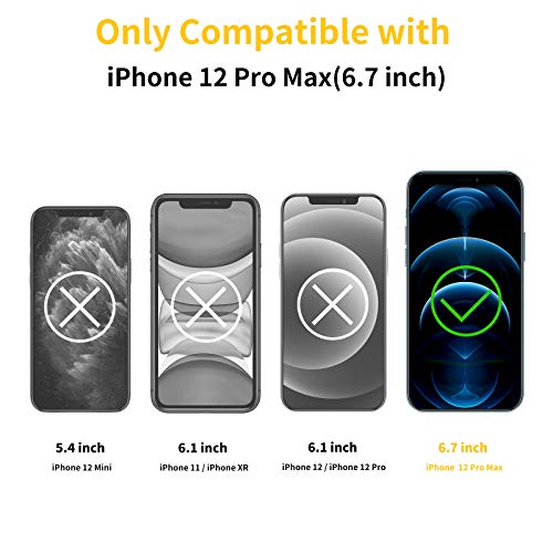 UNBREAKcable 3-Pack Screen Protector for iPhone 12 Pro Max Tempered Glass | Shatterproof, Easy Install, 9H Hardness, 99.99% HD Clear, Bubble-Free, Anti-Fingerprint, Scratch Resistant, Case Friendly - size: iPhone 12 Pro Max